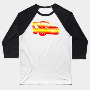 Gradient Lightning McQueen Baseball T-Shirt